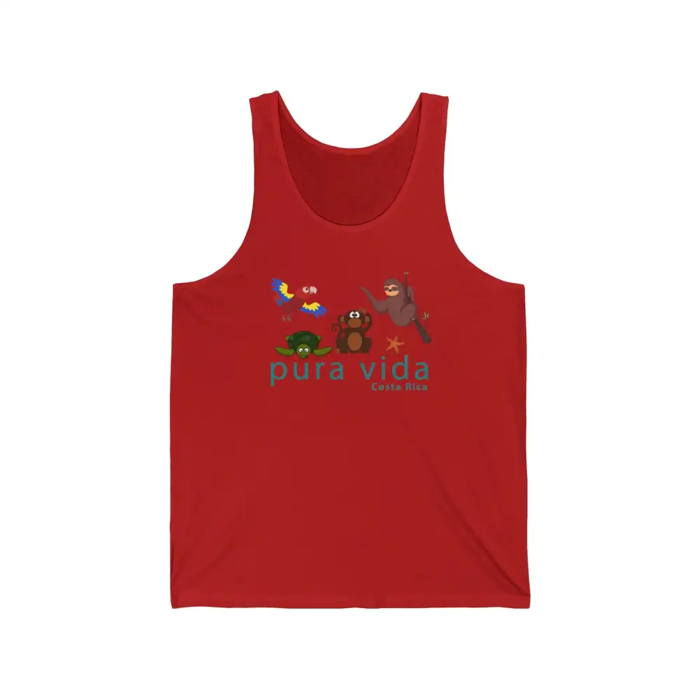 Tropical Wildlife Graphic Tank Top