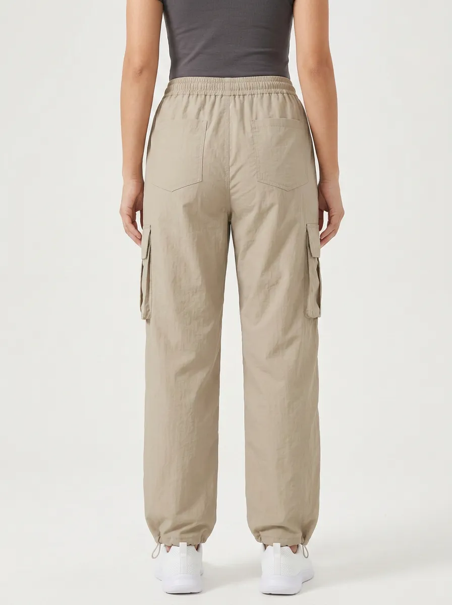 Relaxed Drawstring Breathable Breathable Cargo Pants