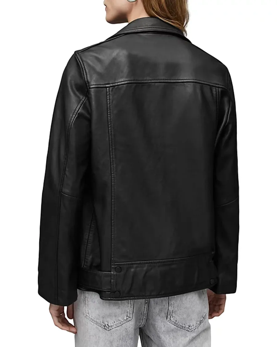 Black Leather Biker Jacket