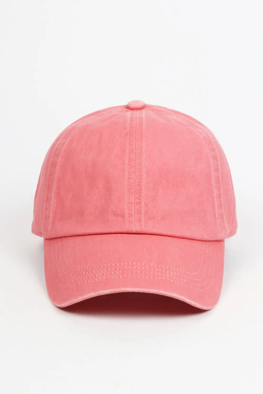 Six Panel Washed Denim Baseball Cap