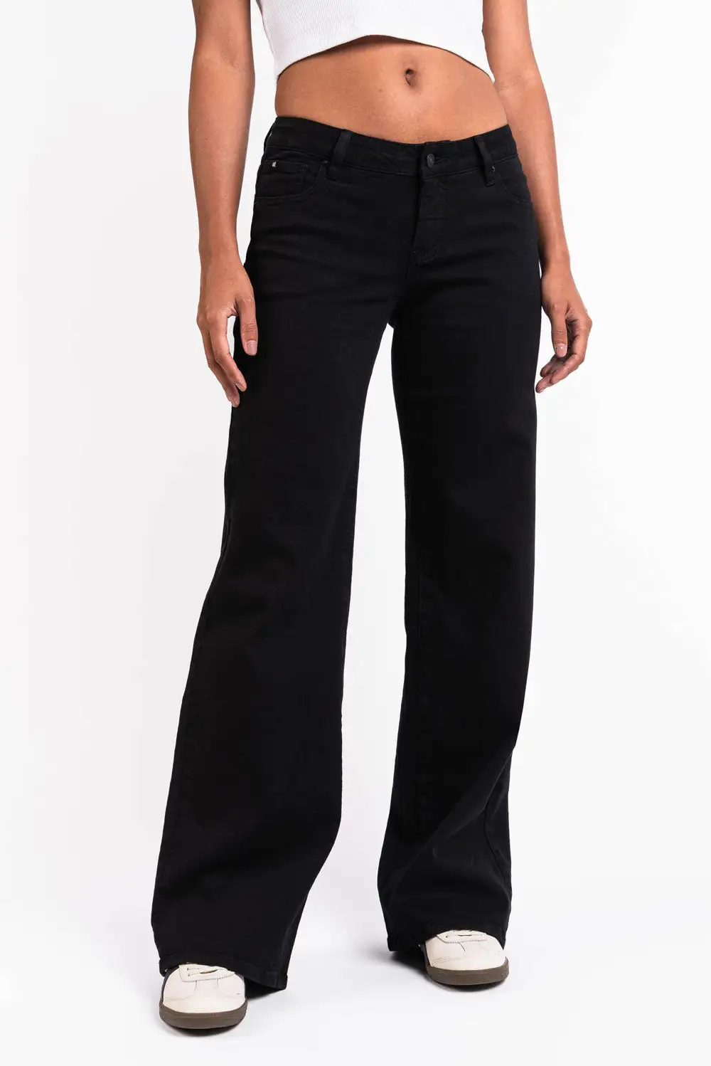 Effortless Low Rise Wide Leg Jeans
