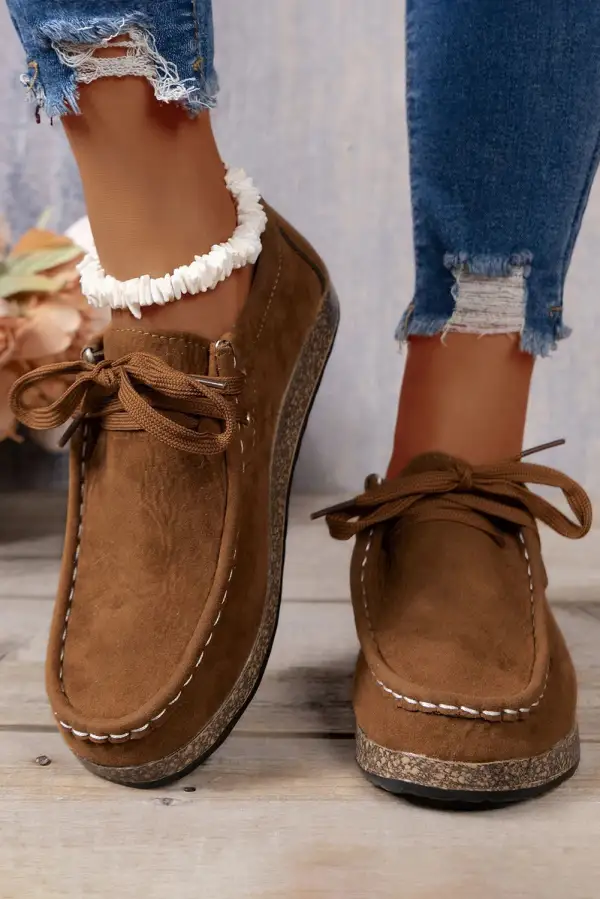 Lace-Up Casual Sneakers