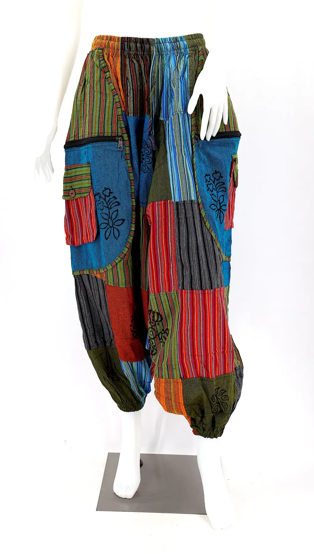 Women's Everyday Harem Patchwork Festival Pants