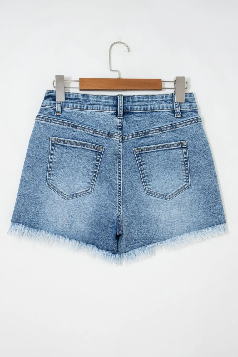 Refined Frayed Denim Shorts