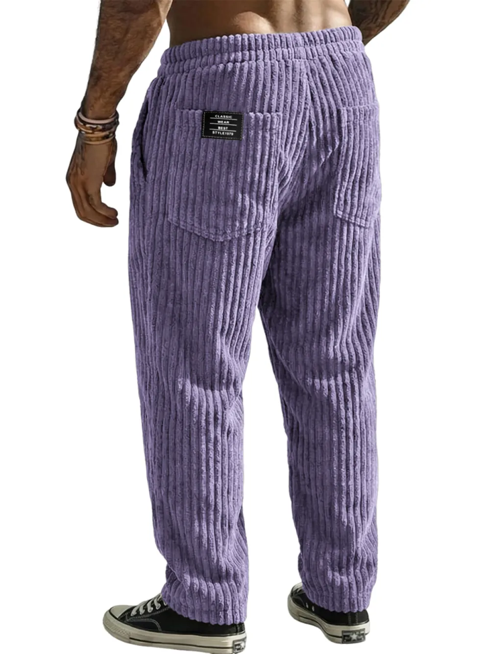 Corduroy Seamed Detail Trousers