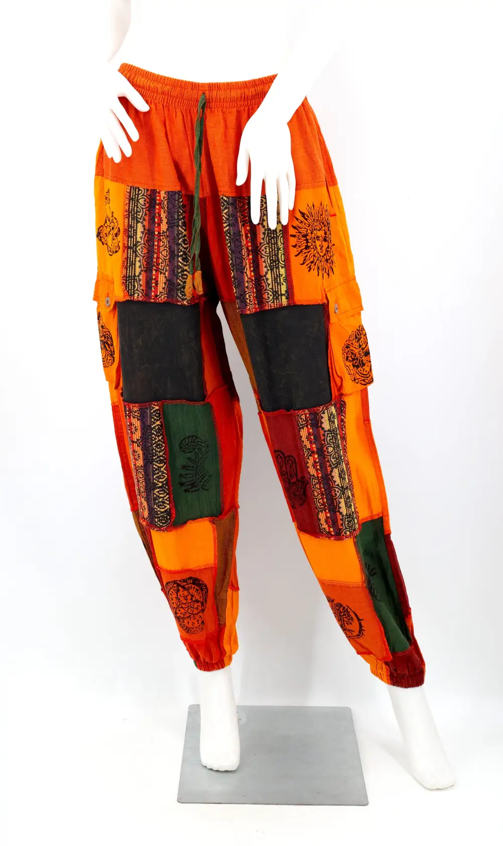 Women's Clean Line Harem Cargo Patchwork Cargo Pants