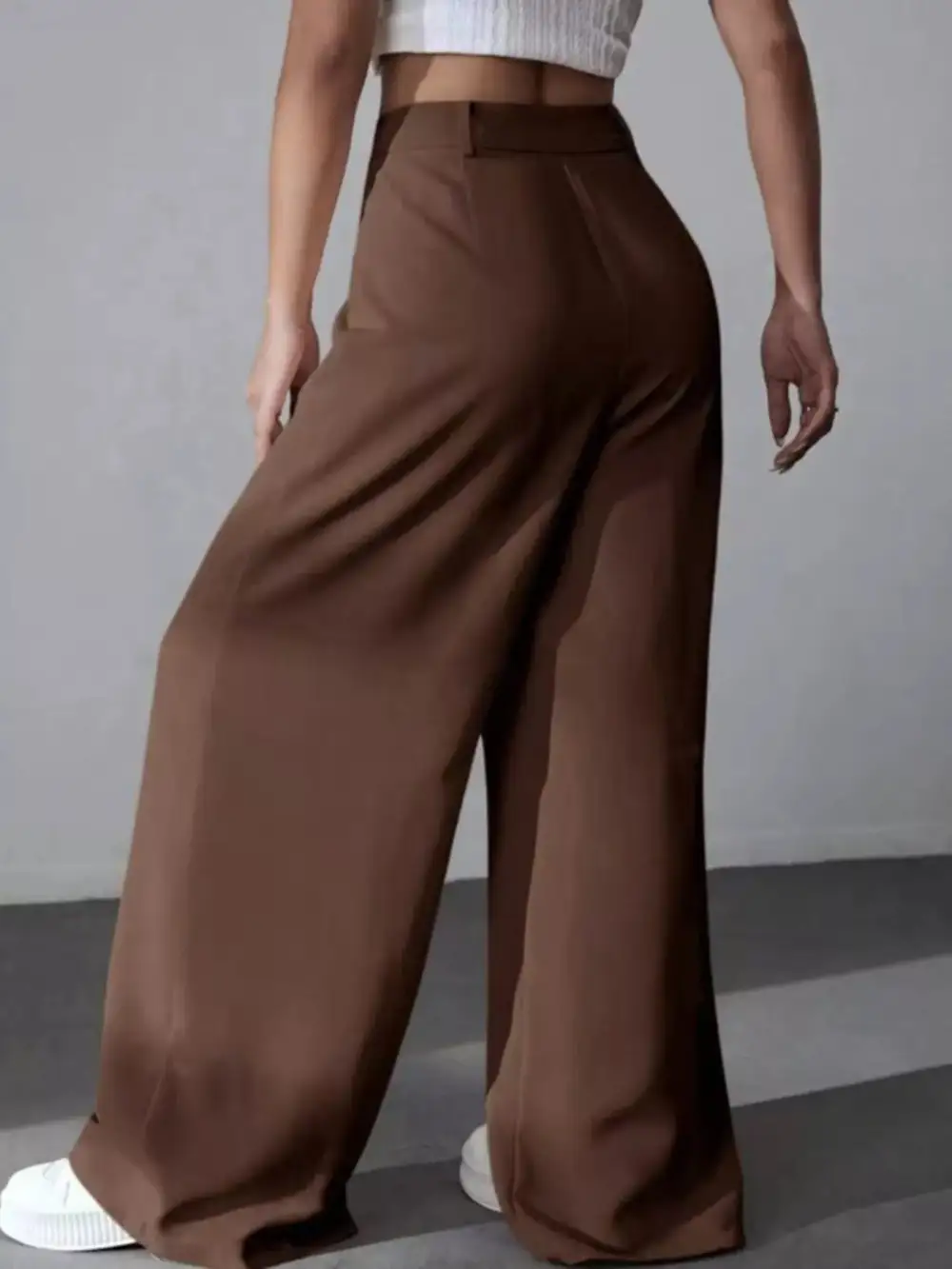 Classic Wide Leg Pleated Pants