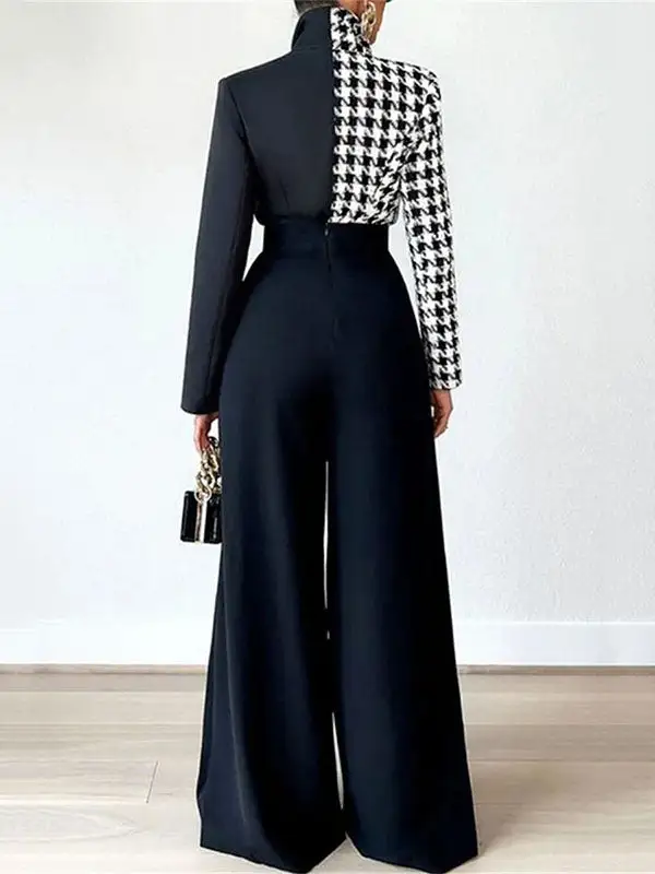 Women's Relaxed High Waist Loose Fit Pleated Pants