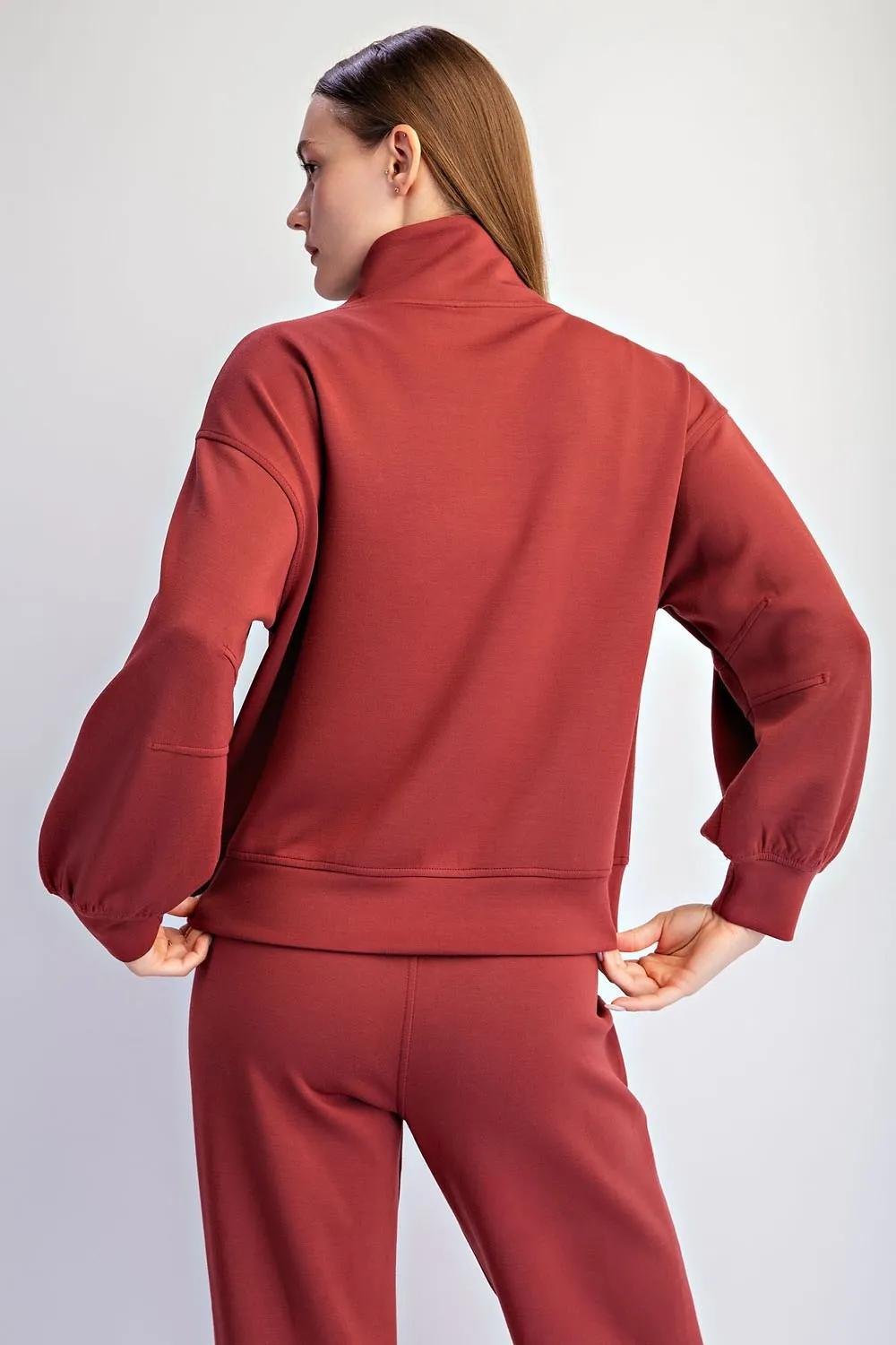 Modal Quarter Zip Pullover