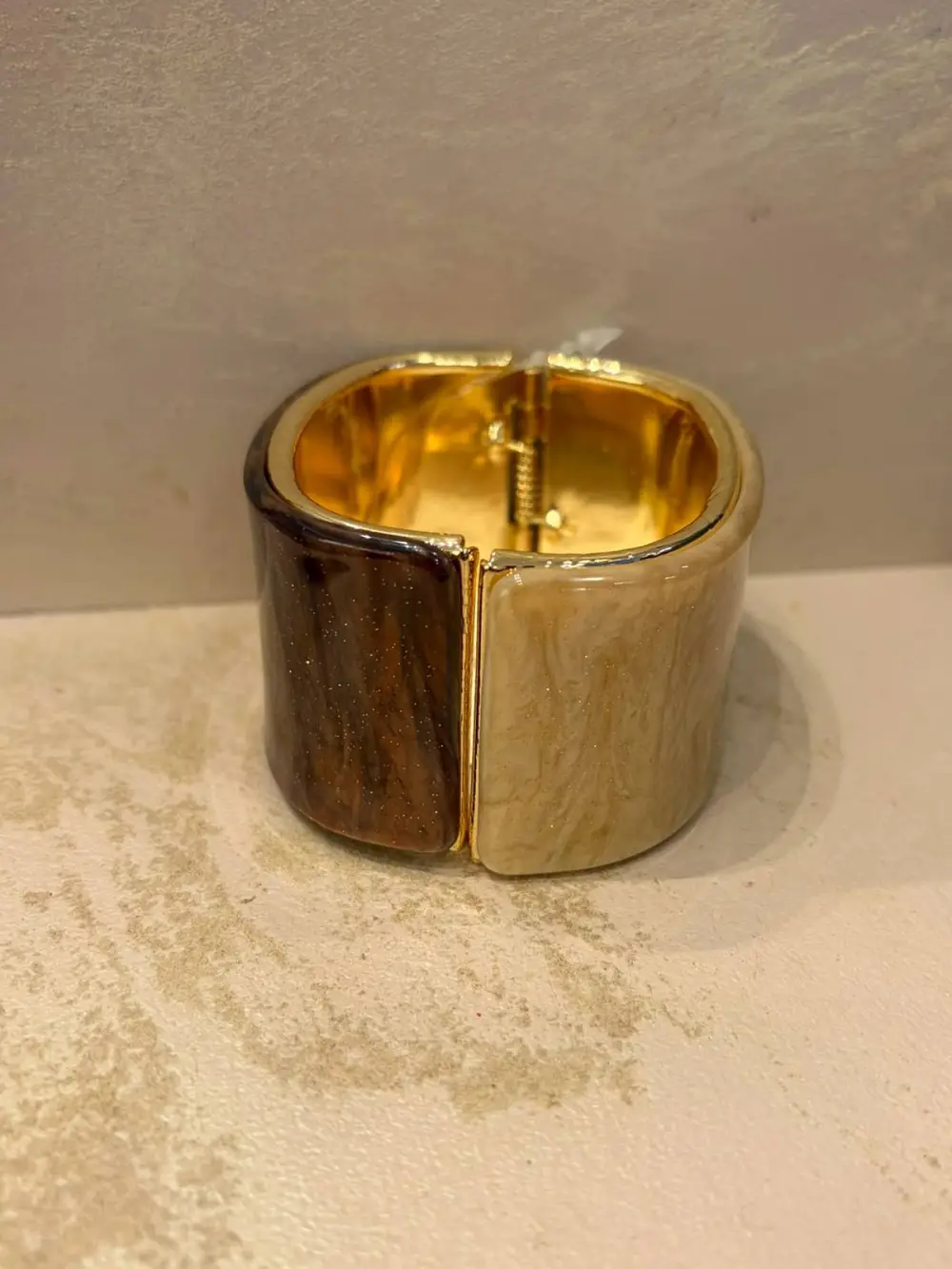 Animal Print Metal Cuff Bracelet