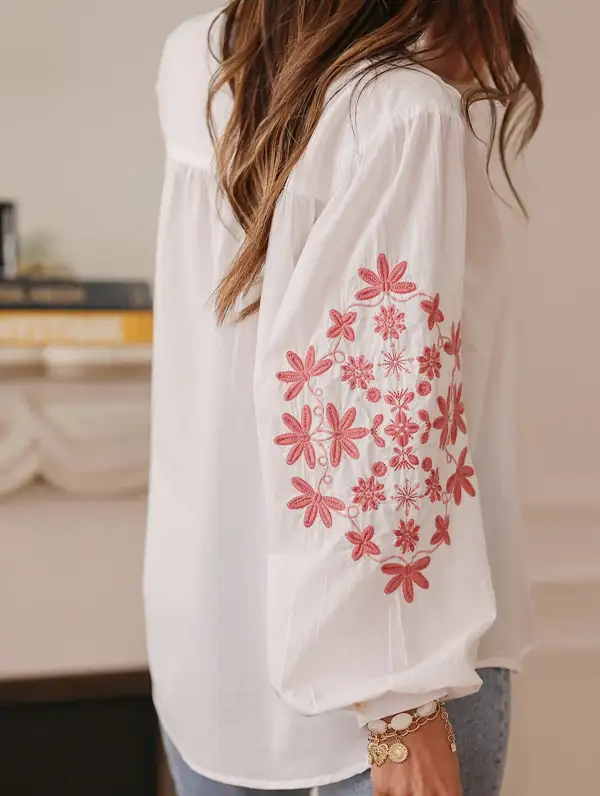 Applique Long Sleeve Shirt