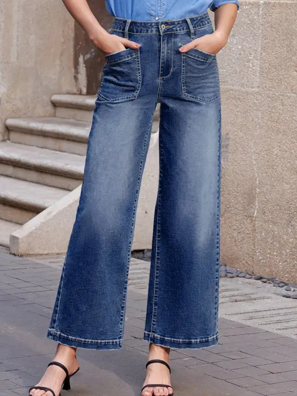Balanced Pocketed Denim Jeans