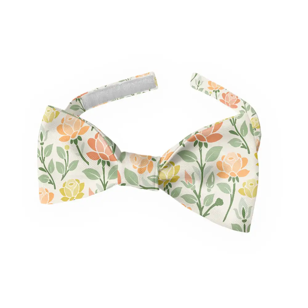 Midsummer Rose Pattern Bow Tie