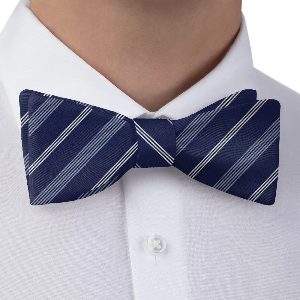 Statement Striped Bow Tie