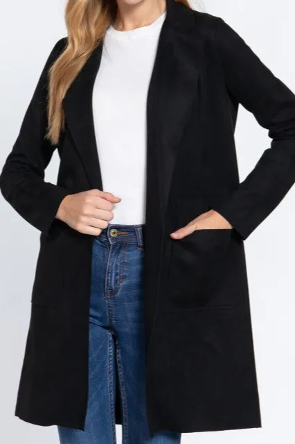 Black Mid-Length Coat