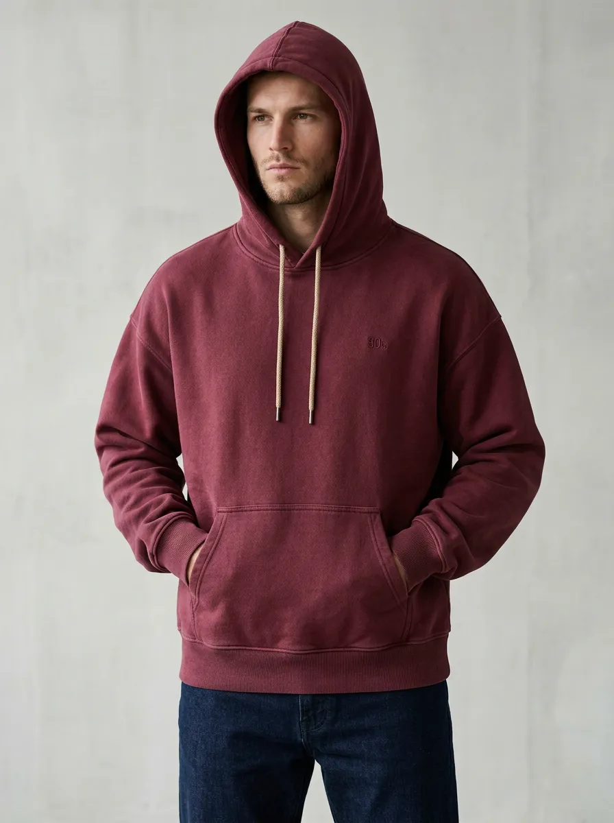 Men's Embroidered Vintage Hoodie