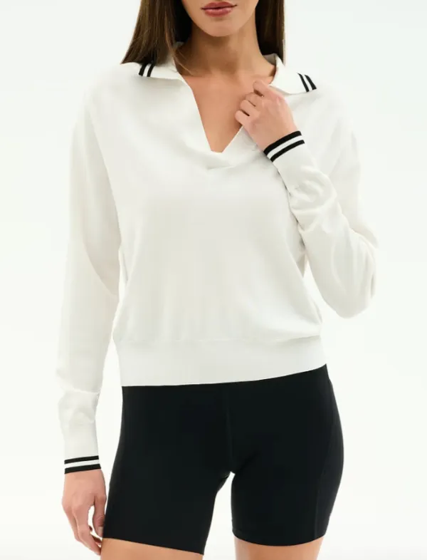 Refined Knit Polo Top