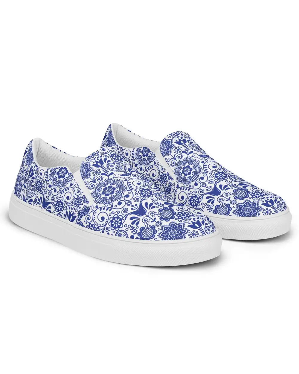 Folk Floral Slip On Shoes