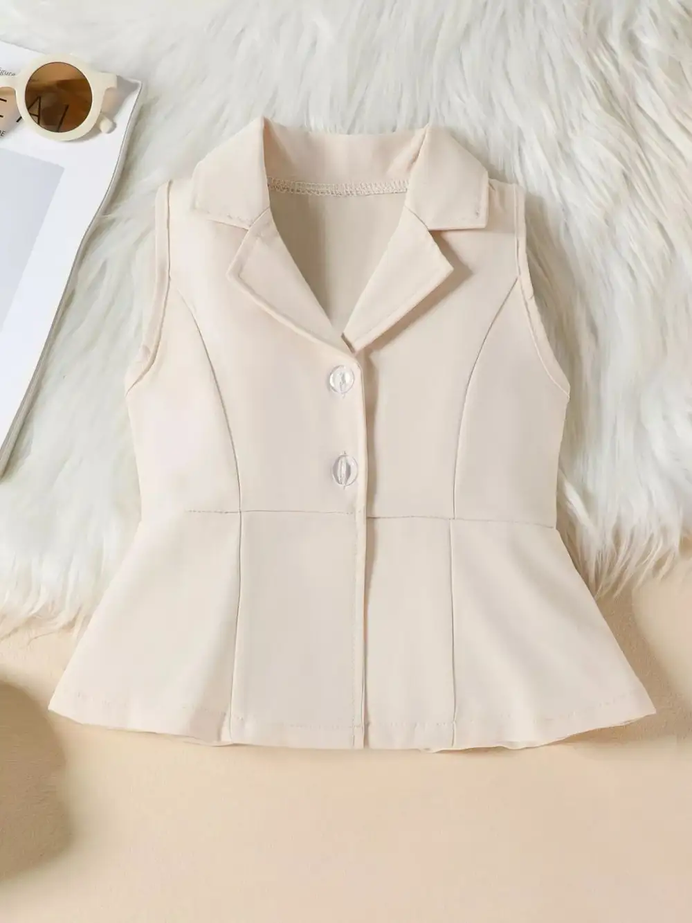 Sleeveless Blazer & Flare Pants Set