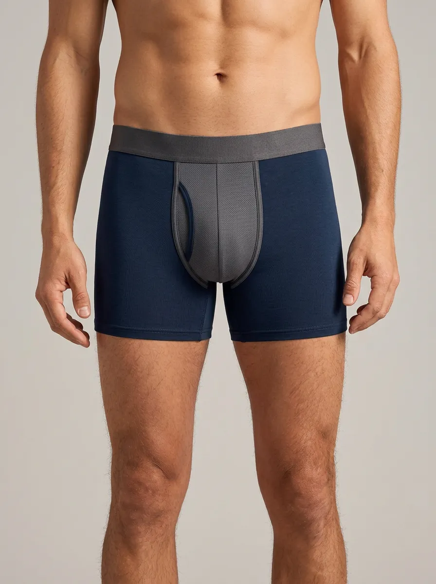 Men's Classic Athletic Performance Mesh Pouch Boxer Briefs