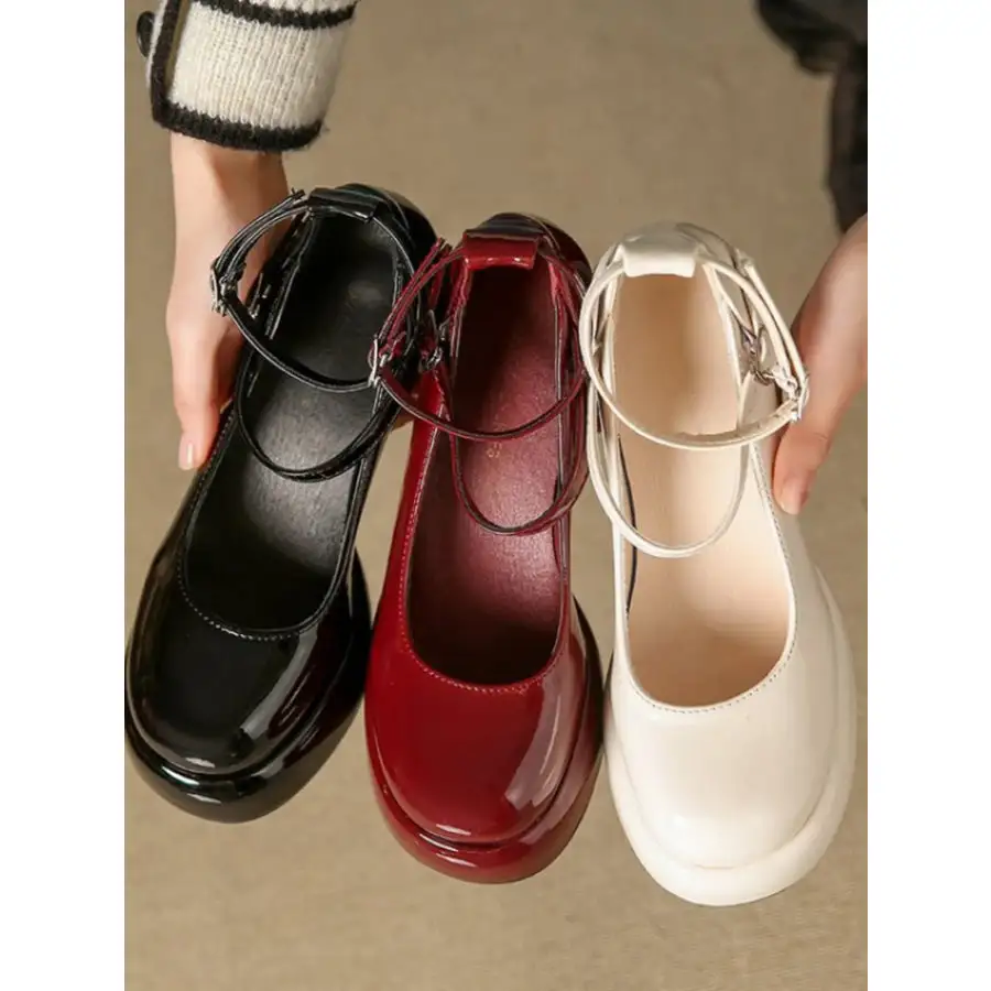 Patent Leather Mary Jane Platform Pumps