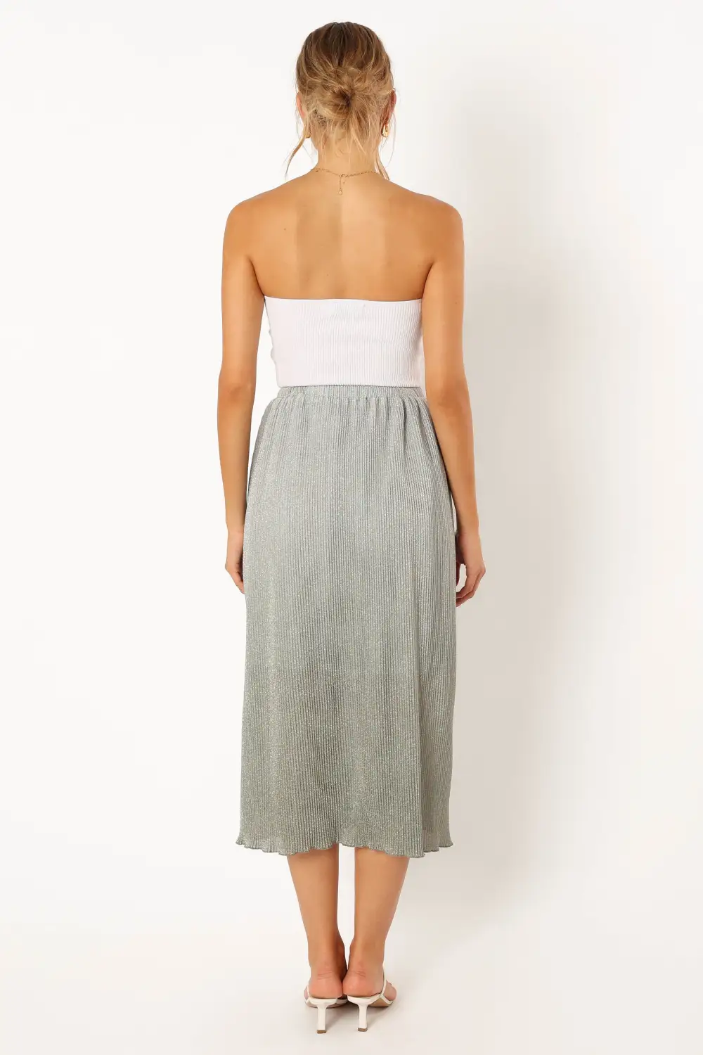 Ombre Gradient Midi Skirt