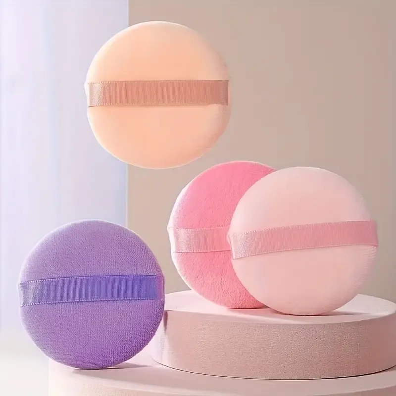 Multicolor  3pcs of Round Makeup Sponges