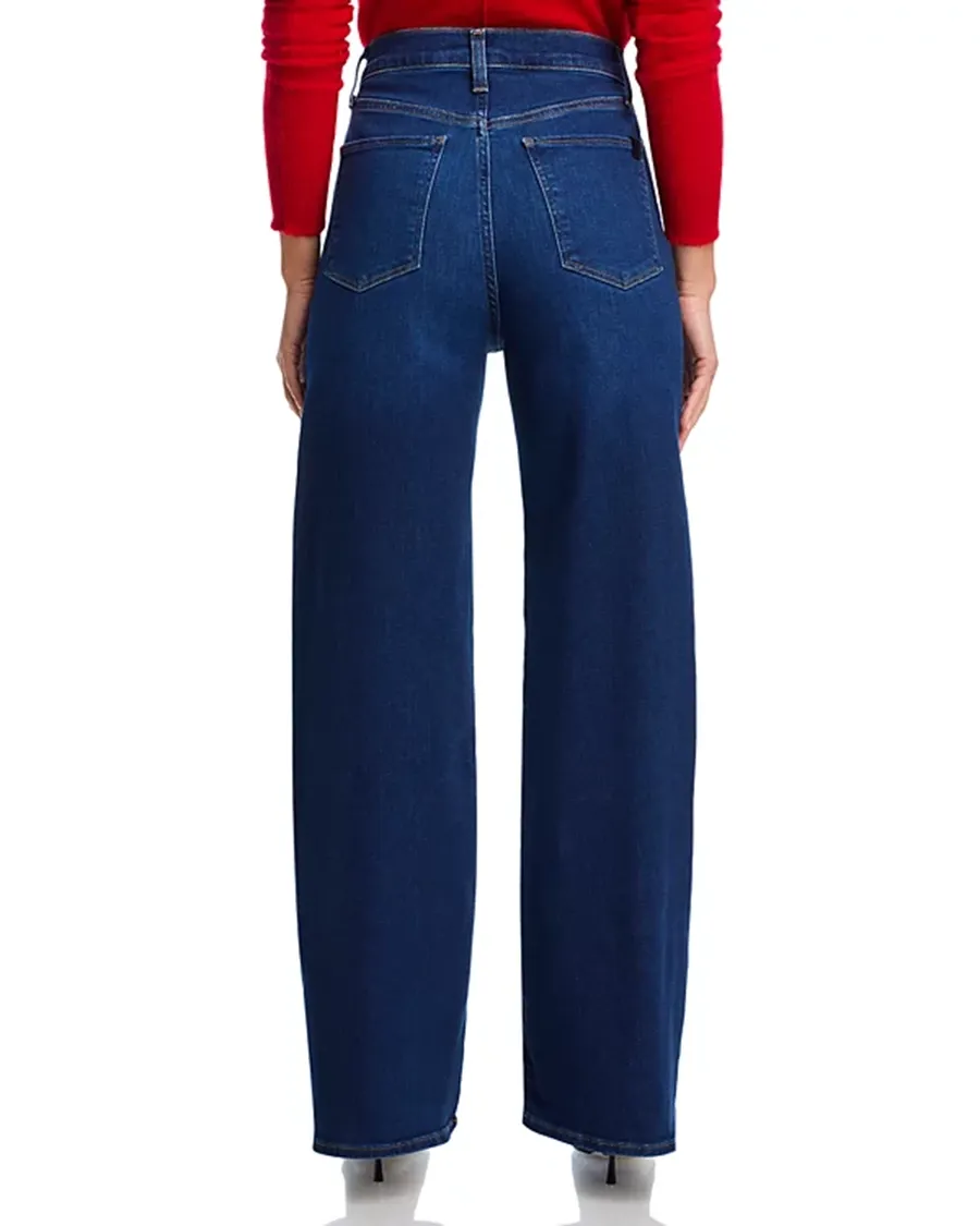 High Rise Wide Leg Stretch Jeans