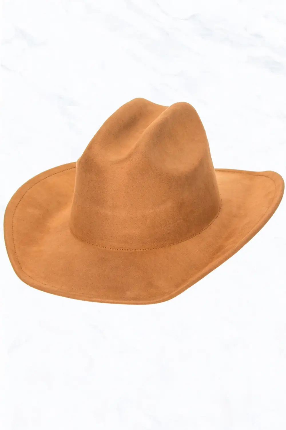 Big Brim Suede Western Cowboy Fedora Hat