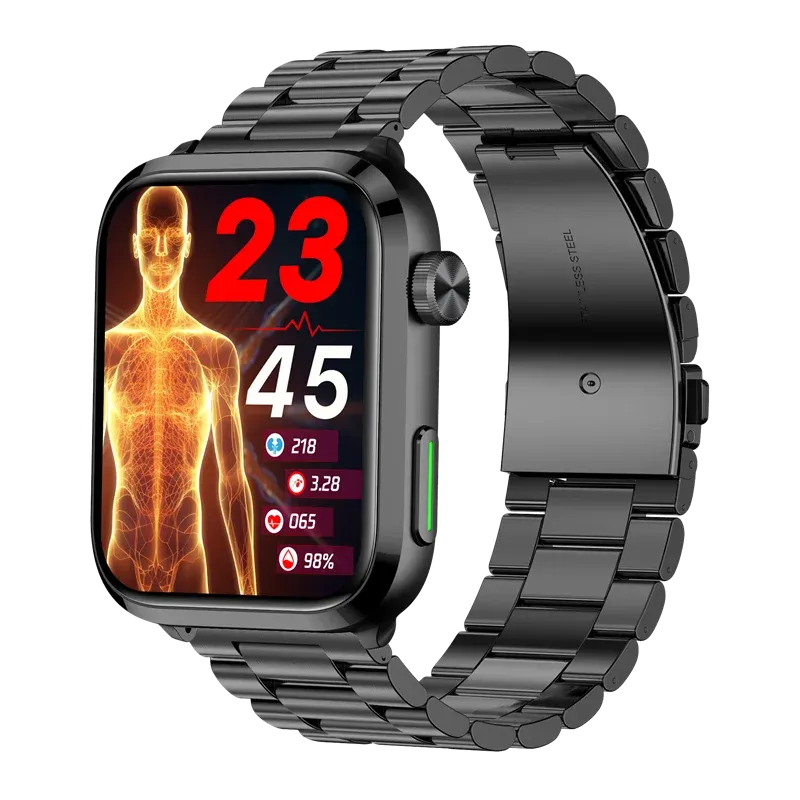 LaserHealth Pro® - Stabilize blood pressure, control blood sugar, uric acid and blood Lipid Smartwatch
