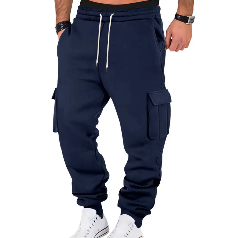 Men's Casual Cargo Waistband Pockets Cargo Pants Utility Fit