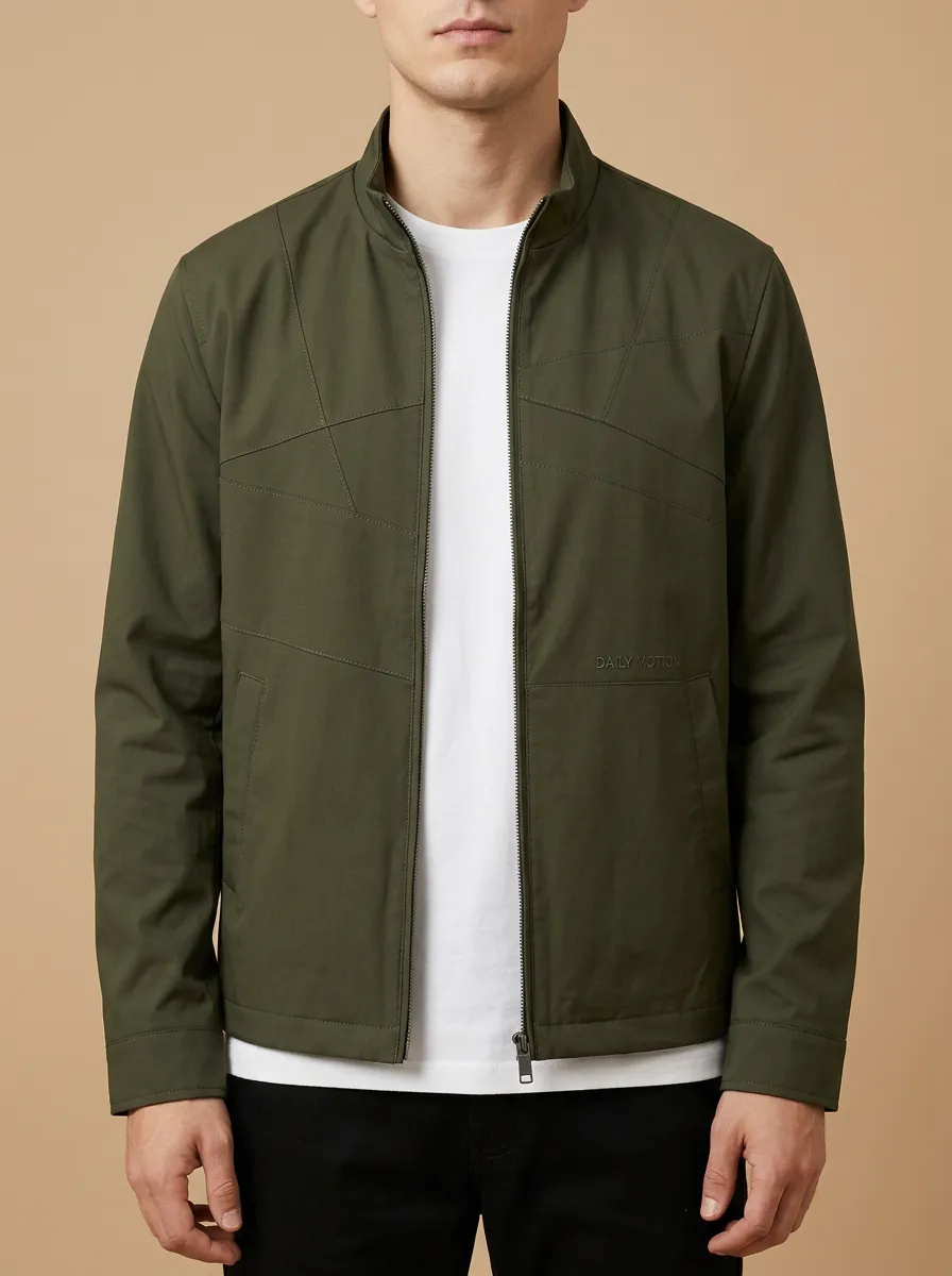 Motion Geometric Paneled Jacket