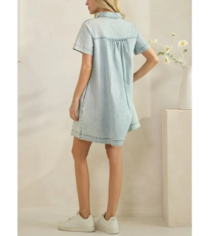 Everyday Mineral Washed Denim Dress