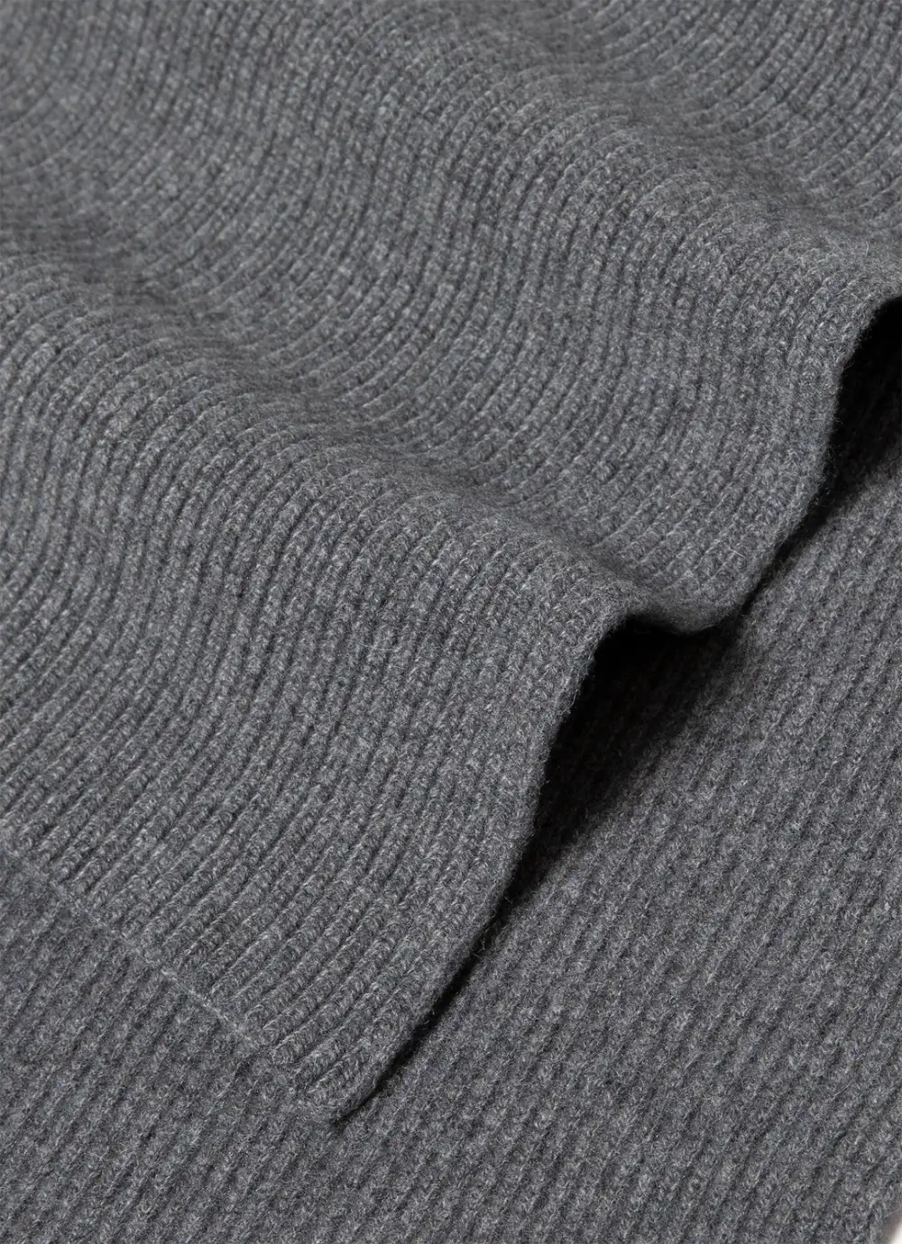 Cashmere Ribbed Scarf
