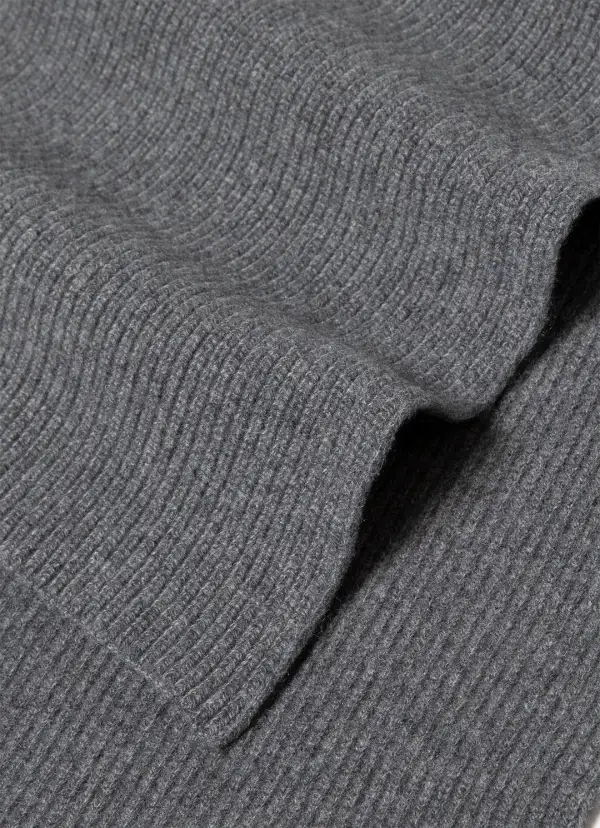 Cashmere Ribbed Scarf