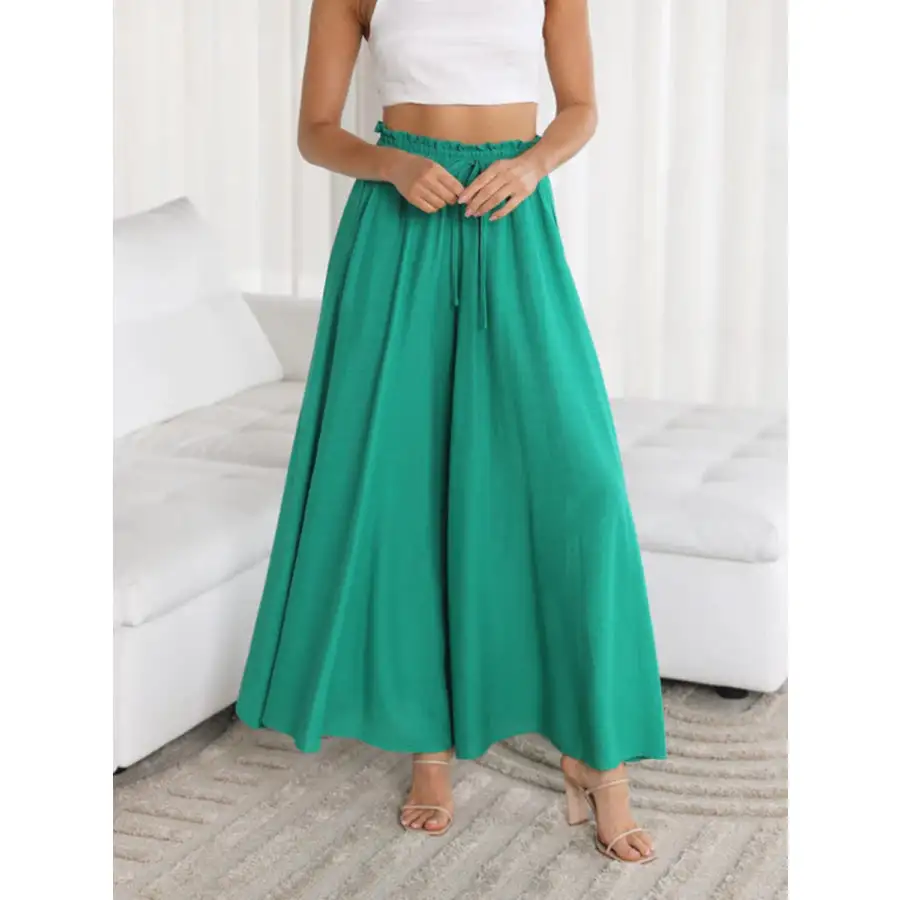 Casual Wide Leg Pants with Pockets