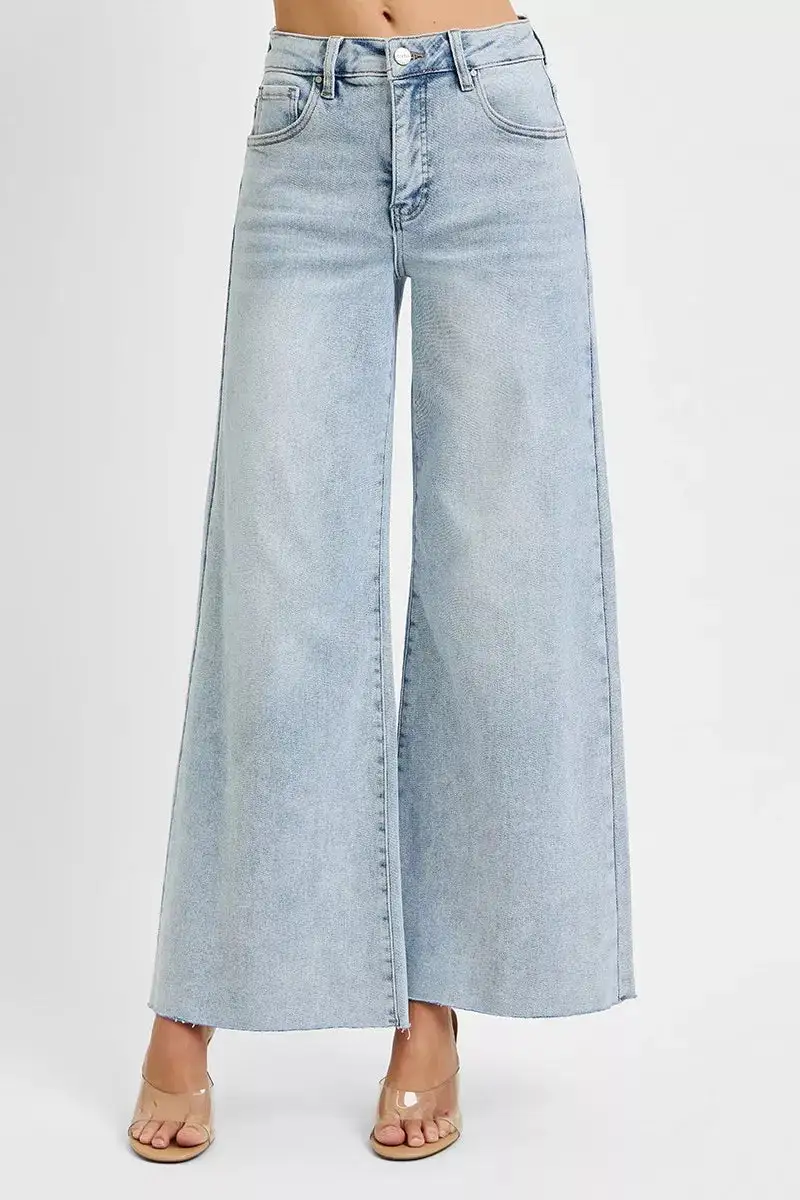 High Rise Palazzo Jeans
