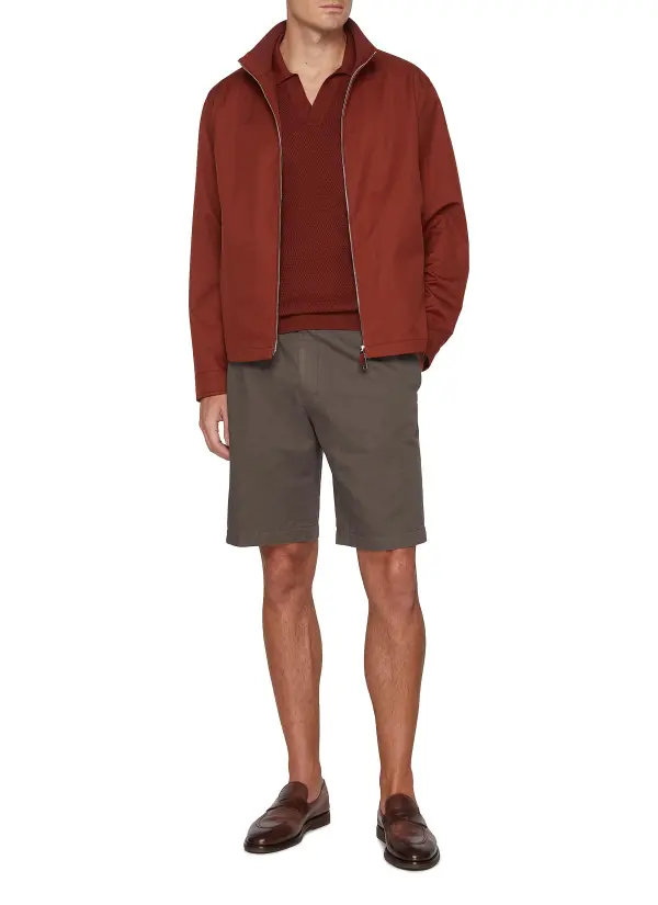 Casual Loose Breathable Dark Brown Shorts
