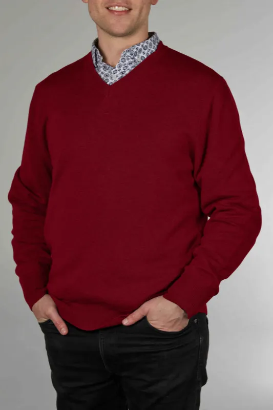 Essential Merino V Neck Pullover