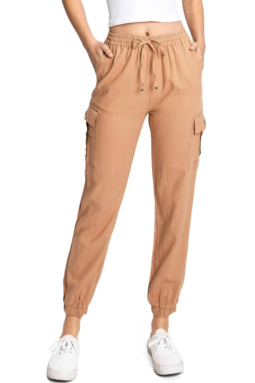 Linen Joggers with Pockets