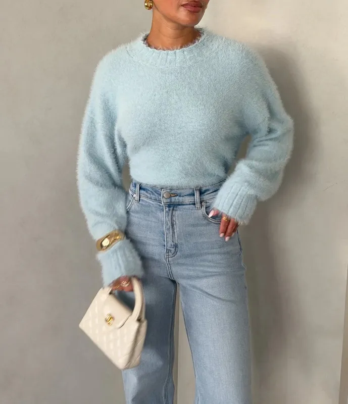Blue Crewneck Sweater