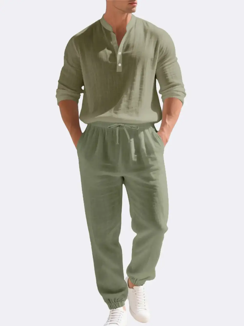 Linen Long Sleeve Set