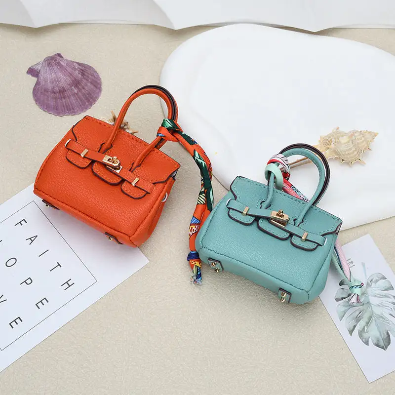 Mini Platinum Bag Pendant Keychain Earphone Accessory