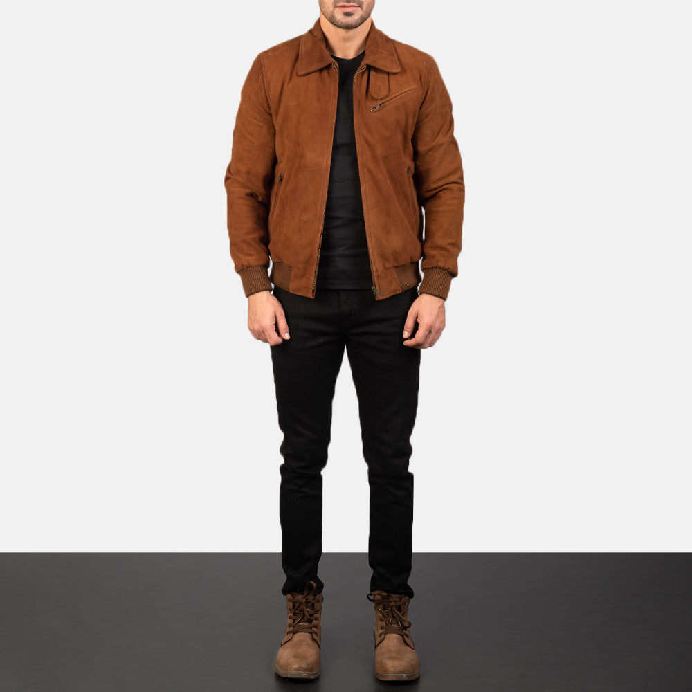 Men's Suede Leather Jacket