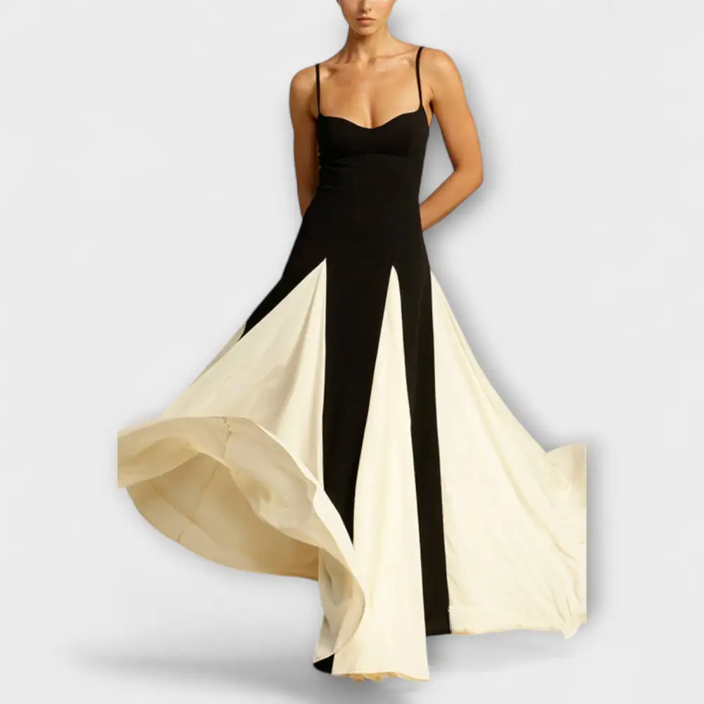 Black and yellow dress
