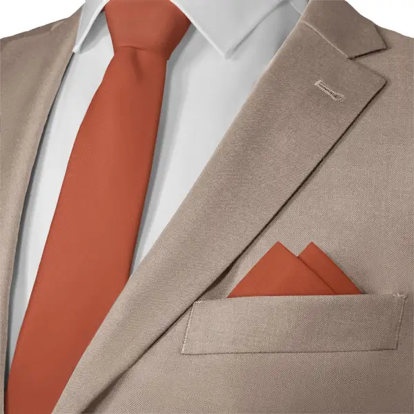 Crisp Minimal Solid Pocket Square