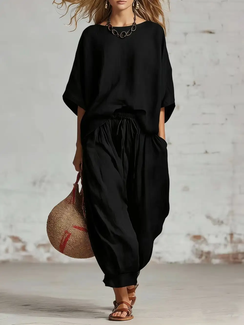 Linen Women's Two-Piece Set
