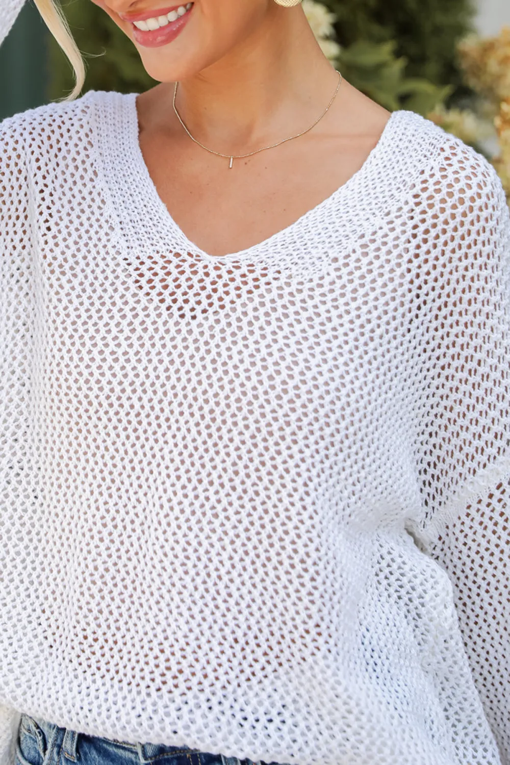 Open Knit Sweater
