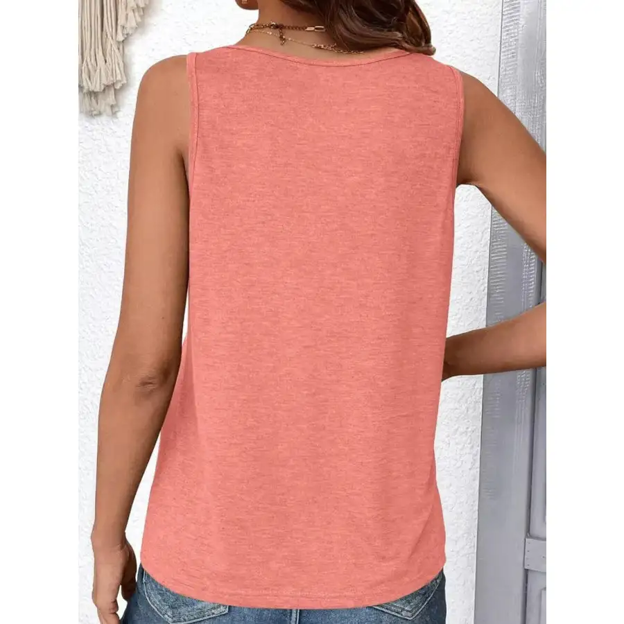 Ruched V Neck Tank