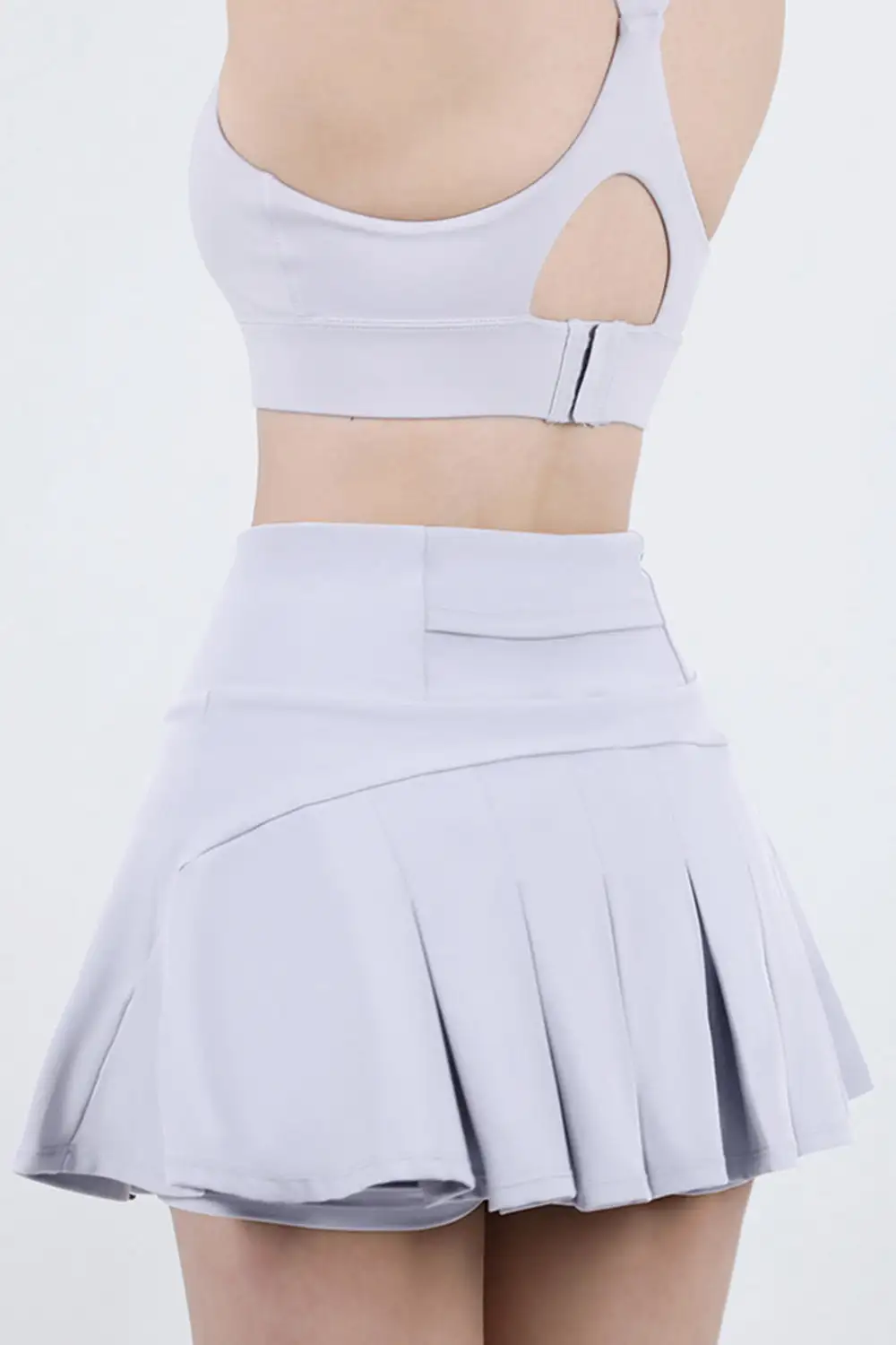 Airy Simple Pleated Skirt